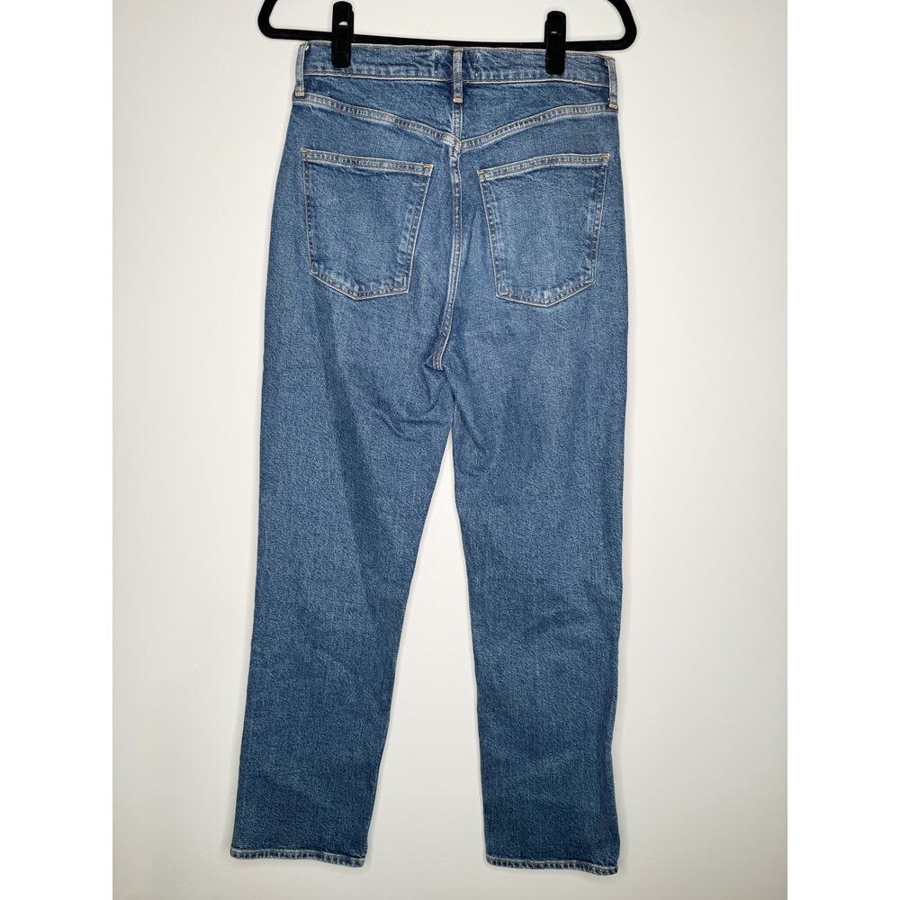 AGOLDE High Rise Stovepipe Straight Jeans Aspire Stretch Denim Size 27 - Picture 6 of 6